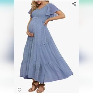 Blue Maternity Dress